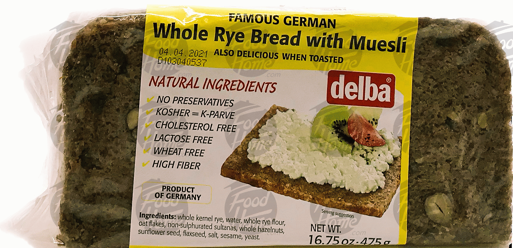 Famous German  whole rye bread with muesli, vaccum seal Full-Size Picture